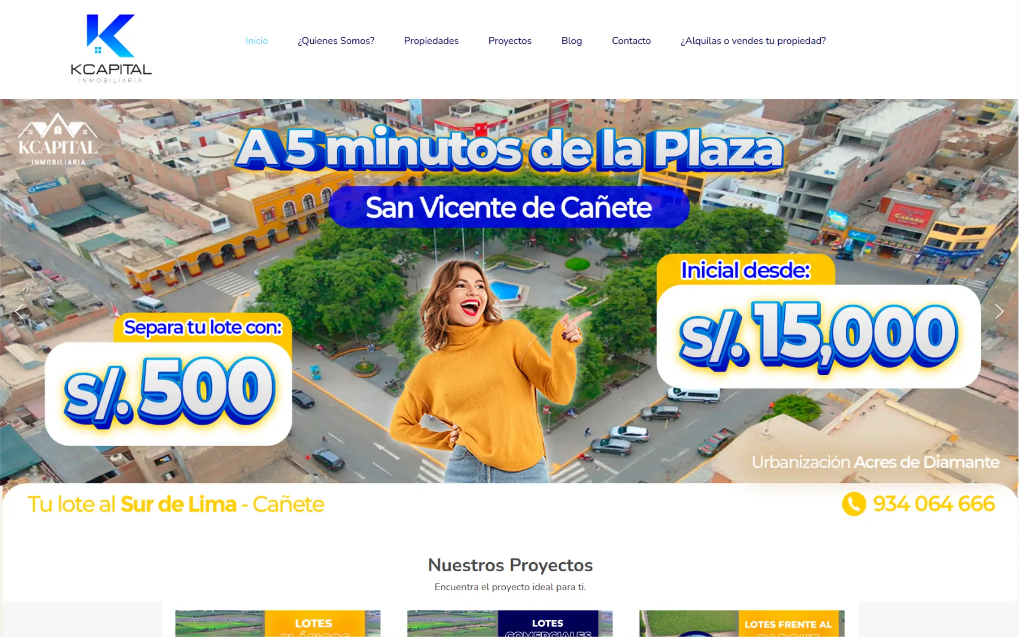 Portada del área de desarrollo web de Dedais Corporation