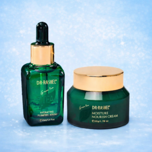 Set de Serum Calmante y Crema Hidratante de Té Verde Dr. Rashel para hidratación profunda y brillo.