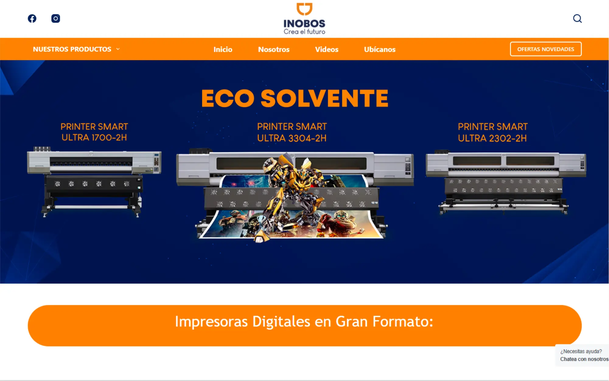 Sitio web Inobos