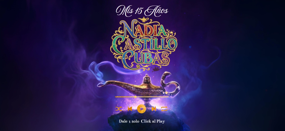 Invitación de 15 años Nadia